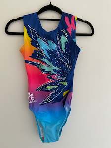 Leotards & Unitards: Milano Multicoloured burst with diamantes