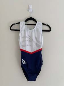 Short Sleeve: Milano White, Navy & White with diamantes