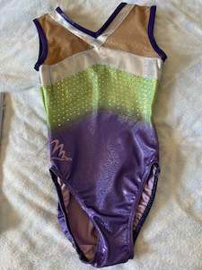 50 Leotards: Milano Purple with lime, silver, flesh and diamante detail