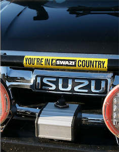 Your In Swazi Country  Bumper Sticker