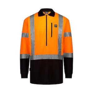 High Visibility: HI-VIS CLIMB-MAX REFLECTIVE LONG SLEEVE POLO