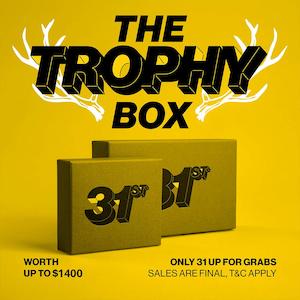 Products: LIMITED EDITION - SWAZI GOLDEN TROPHY MYSTERY BOX $750