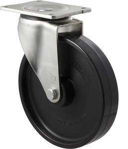 Castors Heavy Industrial 300kg 600kg: 200mm Heavy Duty Industrial Nylon Castors - 500KG Rated