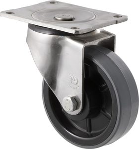 Castors Stainless 150kg 500kg: 125mm Polyurethane Stainless Steel Castors - 350KG Rated