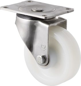 Castors Stainless 150kg 500kg: 125mm Nylon Stainless Steel Castors - 380KG Rated