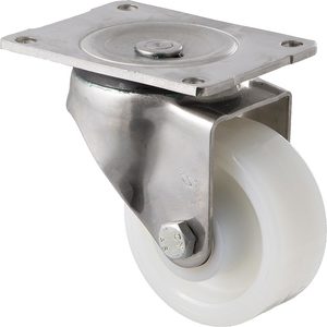 Castors Stainless 150kg 500kg: 100mm Nylon Stainless Steel Castors - 350KG Rated