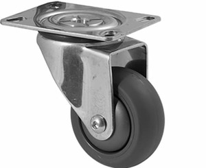 Castors Stainless 150kg 500kg: 75mm Polyurethane Stainless Steel Castors - 100KG Rated