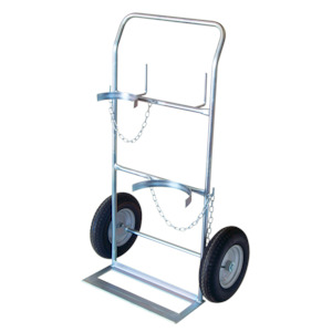 Material Handling Equipment: Double Gas Bottle Hand Truck NZ Made G Sized Cylinders 200kg – HDG52