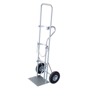 Single Gas Bottle Hand Truck NZ Made for G & F Size Cylinders 200kg – GBS57