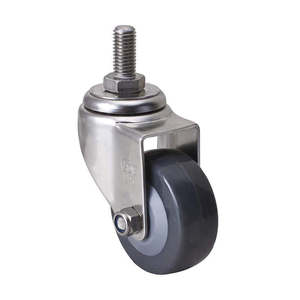 63mm Polyurethane Stainless Steel Threaded Stem Castor – 60kg Rated