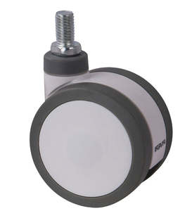 125mm Twin Medical Castor with M12 Thread - 120KG Rated