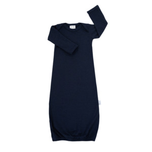 Baby: Baby Merino Envelope Neck Nightie | Indigo