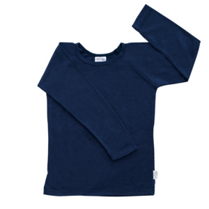 Baby: Merino Long Sleeve Top | Indigo