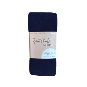 School Tights Socks: Merino Tights | Navy