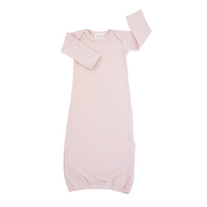 Baby Merino Envelope Neck Nightie | Pale Pink