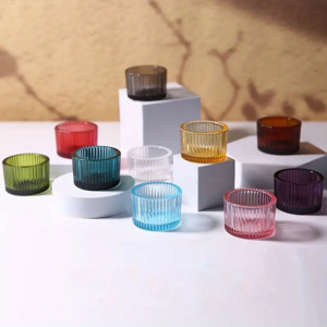 Slim Textured Glass Tealight Holder - Sweet As Decor NZ