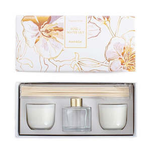 Build Your Own Gift: Candles and Diffuser - Rose and Water Lilly