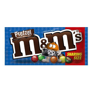 Candy: M&M SHARE SIZE - MILK CHOCOLATE PRETZEL