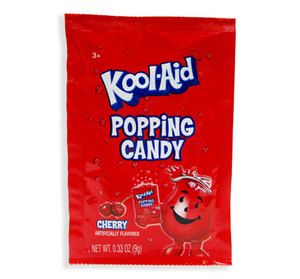 Candy: KOOL-AID POPPING CANDY POUCH - CHERRY