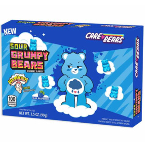 Candy: WARHEADS CARE BEARS THEATER BOX (BLU RASPBERRY)