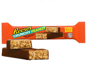 Chocolates: REESES CRUNCHY PEANUT KING SIZE
