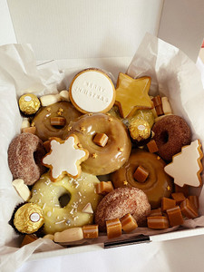 Products: Christmas Eve Donut Box Sweet Cheeks Cakery