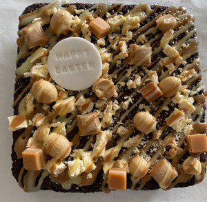 Products: Caramilk Loaded Brownie Sweet Cheeks Cakery