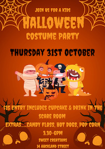 Cooking School: Kids Halloween Costume Party