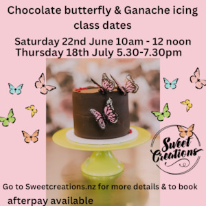 Cooking School: Chocolate Butterfly and Ganache icing class