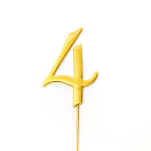 Numbers: Number #4 Cake Topper