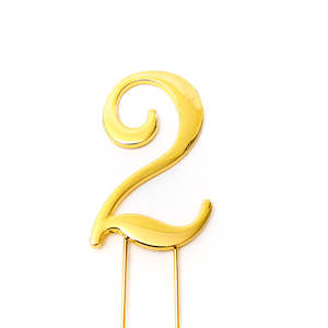 Numbers: Number #2 Cake Topper