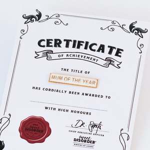 Mothers Day Gifts: Mum of the Year Award Badge