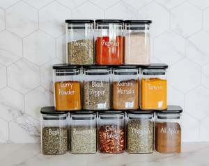 Onyx: Onyx Herb & Spice Jars - 12 pack
