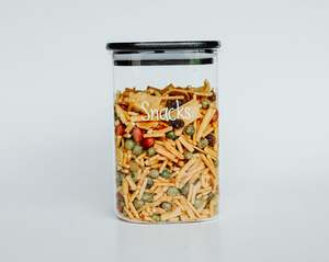 Onyx Glass & Bamboo Jar 1000ml