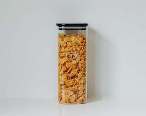 Onyx: Onyx Glass & Bamboo Jar 1750ml