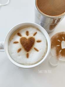 Coffee Stencils: HEART Stencil