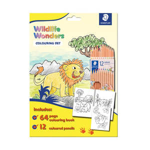 Colouring: Staedtler Colouring Book Set - Wildlife Wonders