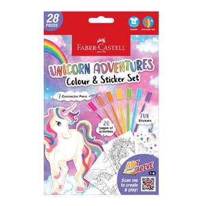 Colouring: Faber-Castell Unicorn Adventures Colour & Sticker Set