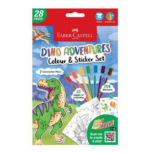 Colouring: Faber-Castell Dino Adventures Colour & Sticker Set