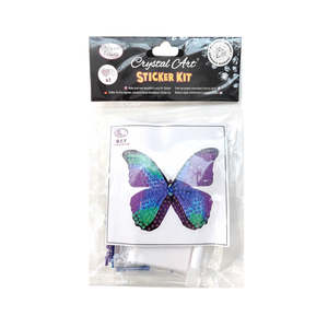 Diamond Art: Crystal Art Sticker Kit - Disco Butterfly
