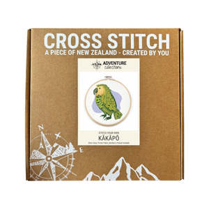 Adventure Collections Cross Stitch Kit - Kakapo