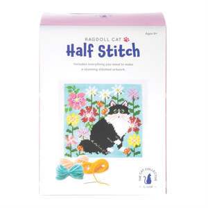 Cross Stitch: The Cat Collective Half Stitch Kit - Ragdoll Cat