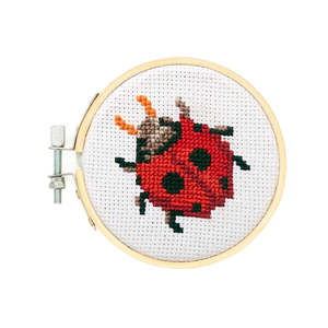 Cross Stitch: Mini Cross Stitch Kit - Ladybug
