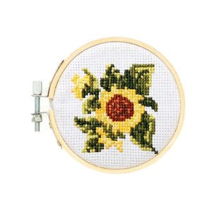 Cross Stitch: Mini Cross Stitch Kit - Sunflower