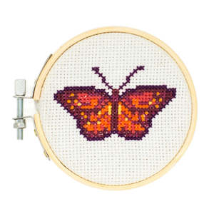 Cross Stitch: Mini Cross Stitch Kit - Butterfly
