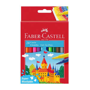 Faber-Castell Fibre-Tip Pen Castle Box of 24