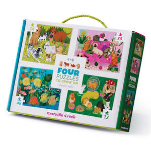 Crocodile Creek 4 Puzzles - Playful Pets