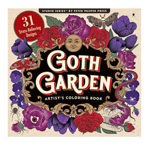 Goth Garden Artist's Colouring Book