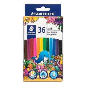 Adult Colouring: Staedtler Luna Fibre-Tip Pens 36pk