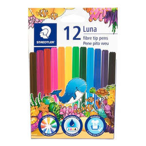 Adult Colouring: Staedtler Luna Fibre-Tip Pens 12pk